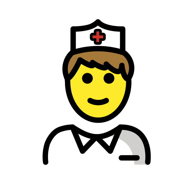 male nurse transparent PNG icon, color version, 618 by 618 pixels