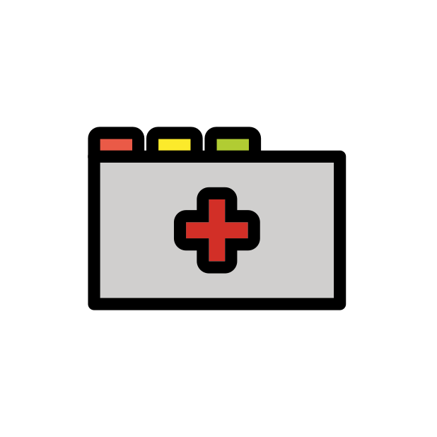 patient file transparent PNG icon, color version, 618 by 618 pixels