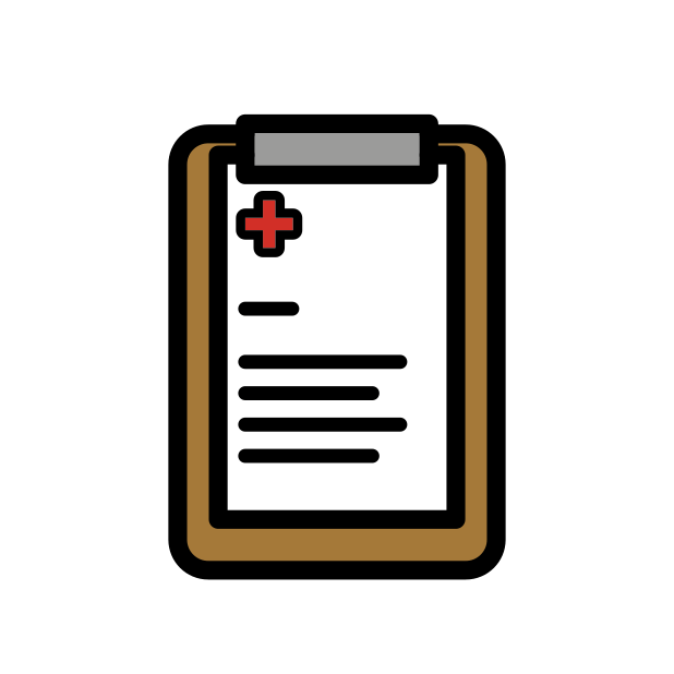 patient clipboard transparent PNG icon, color version, 618 by 618 pixels