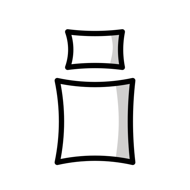 bed linen transparent PNG icon, color version, 618 by 618 pixels