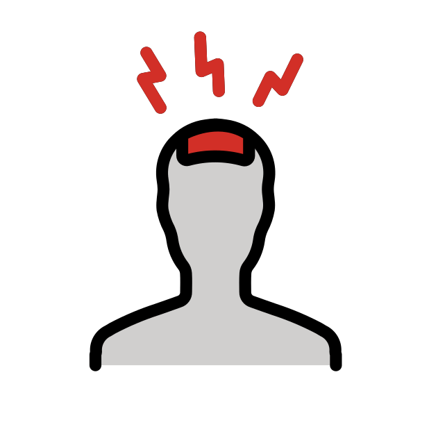 headache transparent PNG icon, color version, 618 by 618 pixels