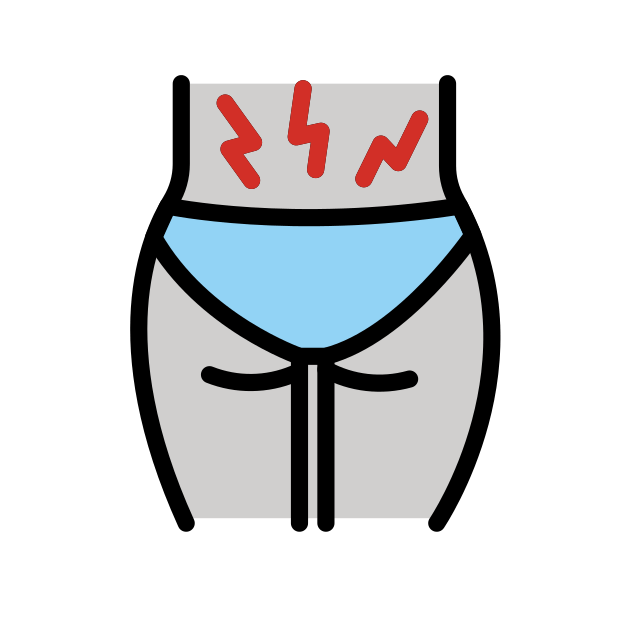 backache transparent PNG icon, color version, 618 by 618 pixels