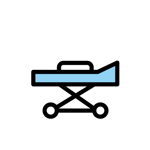 stretcher transparent PNG icon, color version, 618 by 618 pixels