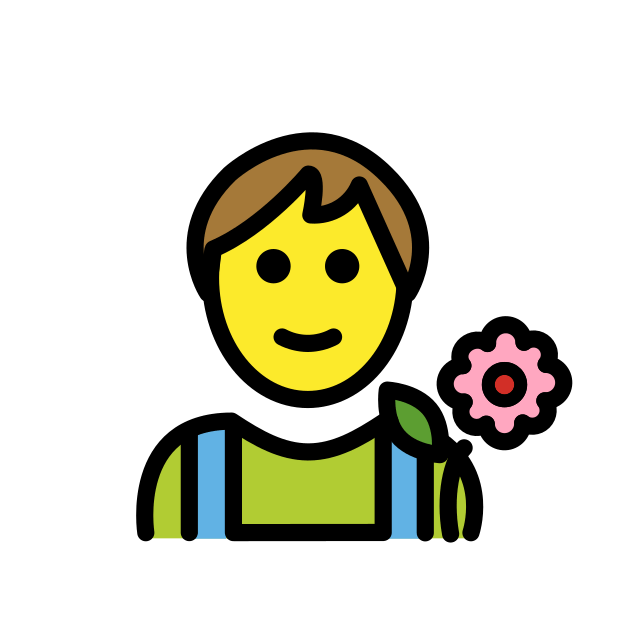 gardener man transparent PNG icon, color version, 618 by 618 pixels