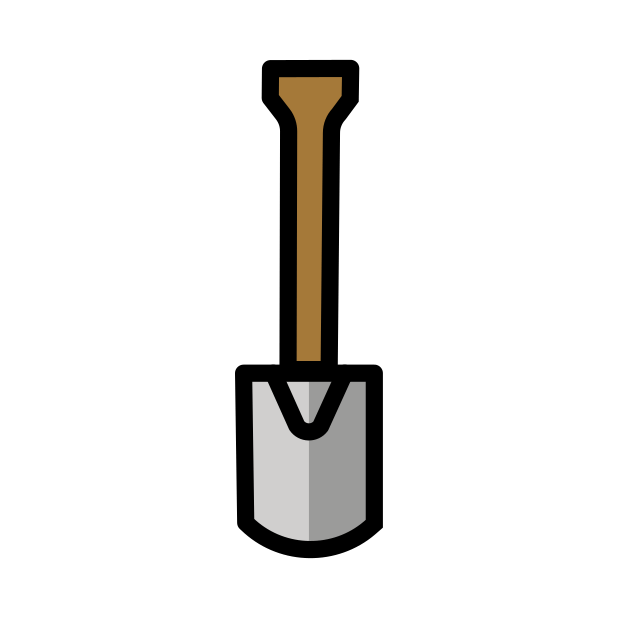 spade transparent PNG icon, color version, 618 by 618 pixels
