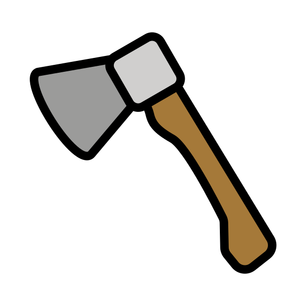 axe transparent PNG icon, color version, 618 by 618 pixels