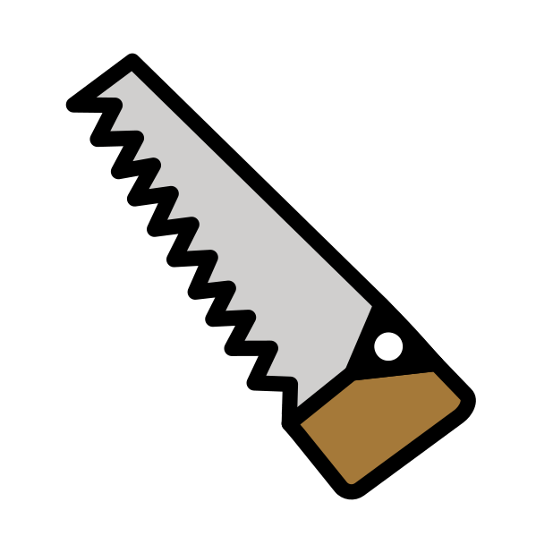 saw transparent PNG icon, color version, 618 by 618 pixels