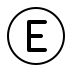 regional indicator E transparent PNG icon