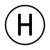regional indicator H transparent PNG icon