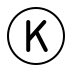 regional indicator K transparent PNG icon