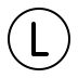regional indicator L transparent PNG icon