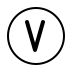 regional indicator V transparent PNG icon