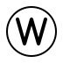 regional indicator W transparent PNG icon