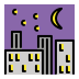 night with stars transparent PNG icon