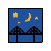 bridge at night transparent PNG icon