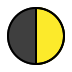 first quarter moon transparent PNG icon