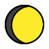 waxing gibbous moon transparent PNG icon