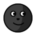 new moon face transparent PNG icon