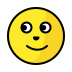 full moon face transparent PNG icon