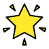 glowing star transparent PNG icon