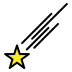 shooting star transparent PNG icon