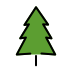 evergreen tree transparent PNG icon