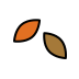 fallen leaf transparent PNG icon