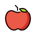red apple transparent PNG icon