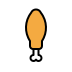 poultry leg transparent PNG icon