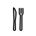 fork and knife transparent PNG icon