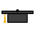 graduation cap transparent PNG icon