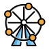ferris wheel transparent PNG icon