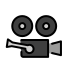 movie camera transparent PNG icon
