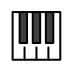 musical keyboard transparent PNG