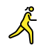 woman running: facing right transparent PNG icon