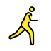 man running: facing right transparent PNG icon
