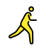 person running: facing right transparent PNG icon
