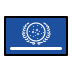 united federation of planets flag (star trek) transparent PNG icon