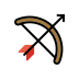 bow and arrow transparent PNG icon