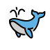 spouting whale transparent PNG icon