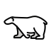 polar bear transparent PNG icon