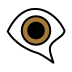 eye in speech bubble transparent PNG icon