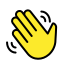 waving hand transparent PNG icon