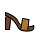 woman’s sandal transparent PNG icon
