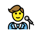 man singer transparent PNG icon
