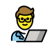 man technologist transparent PNG icon