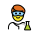 man scientist transparent PNG icon