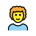 man: curly hair transparent PNG icon