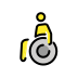man in manual wheelchair transparent PNG icon