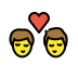 kiss: man, man transparent PNG icon